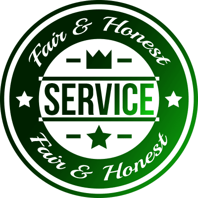 Fair & Honest Service  Badge