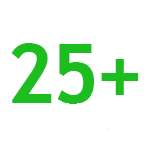 25+ filled icon