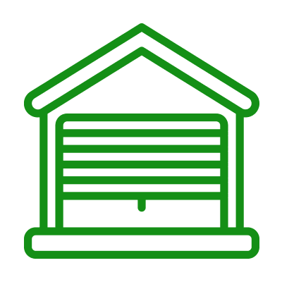 Garage door outline icon