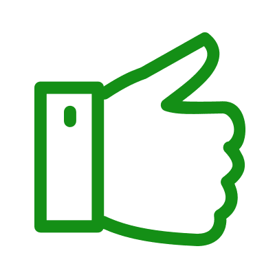 Thumbs up outline icon